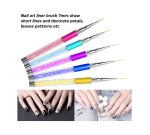 5pcs Nail Art Liner Brushes Nail Dotting Painting Drawing Pen