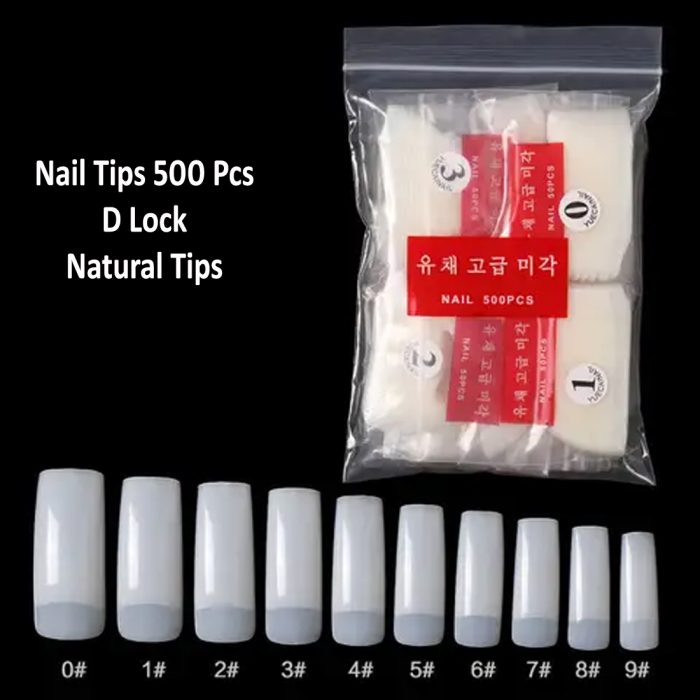 500pcs Acrylic Nail Tips, fake nail tips