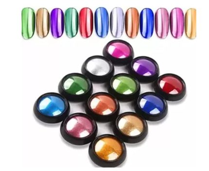 chrome nail powder