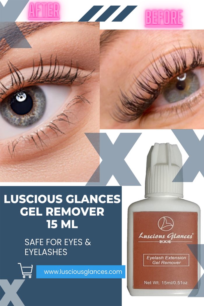 Professional Lash Gel Remover 15 ML - Effective and Gentle Eyelash Extension Gel Remover