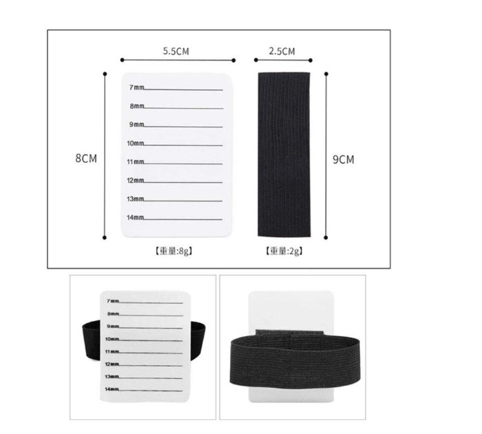 Eyelash Extension Hand Plate Lash Holder Professional Eyelash Tools Pallet with Adjustable Wrist Strap,One Size Fits All Eyelash Extension Holder Lash Tool