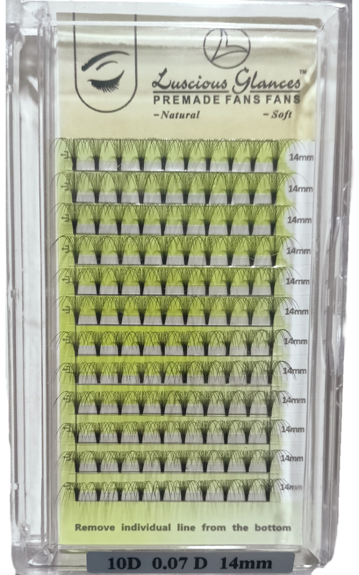 10D Pre made Volume Fan Lashes Box