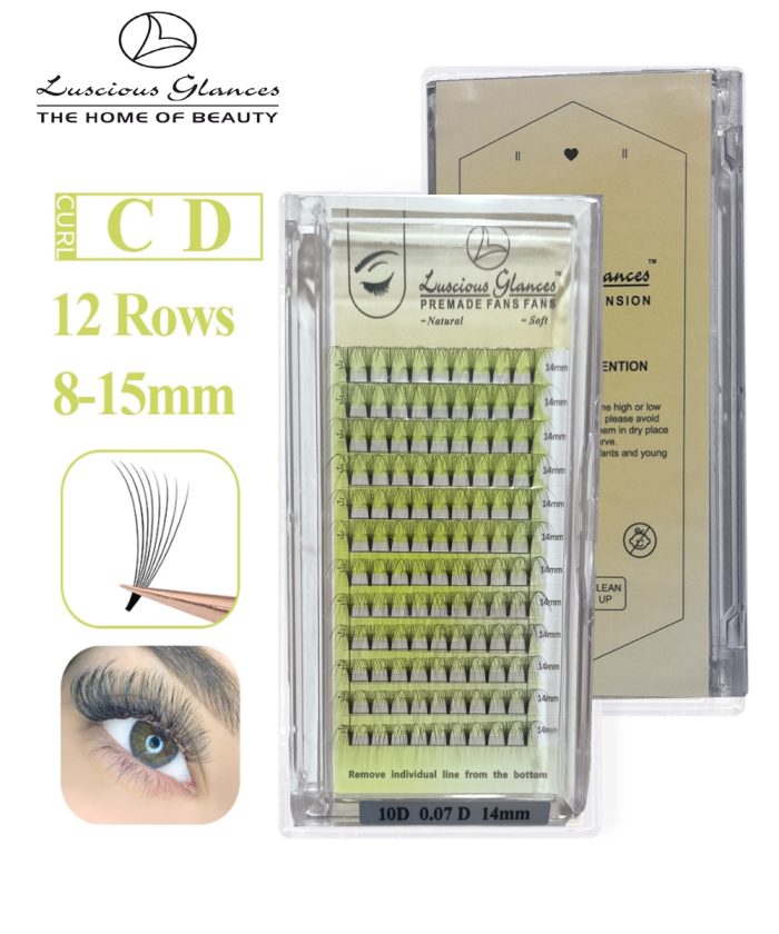 10D Pre made Volume Fan Lashes Box