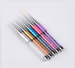 5pcs Nail Art Liner Brushes Nail Dotting Painting Drawing Pen