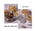 Nail Foils | Flakes For Nail Art Golden & Silver Flakes