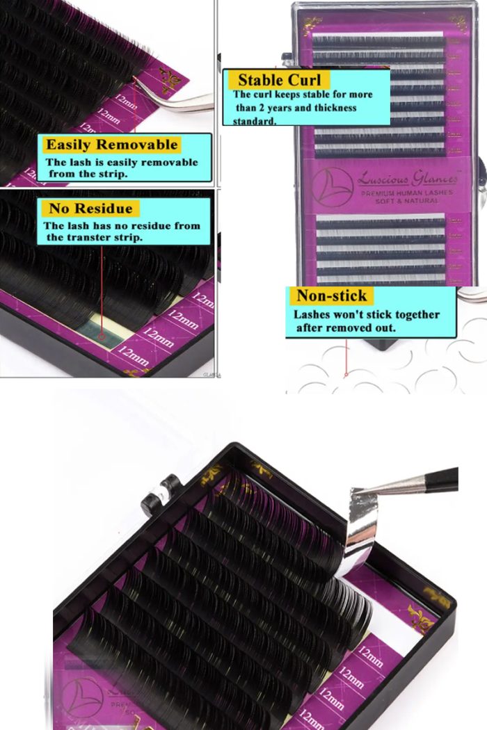 Luscious Glances Soft And Natural Eyelash Extensions Individual Lashes