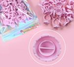 Luscious Glances Flower Shape Glue Rings Pigment Holder