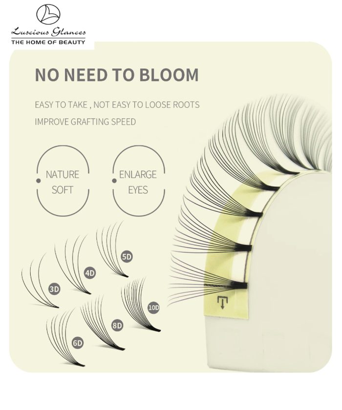 10D Pre made Volume Fan Lashes Box