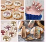 6 Colors Metalic Chrome Nail Powder Set