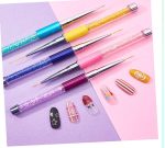 5pcs Nail Art Liner Brushes Nail Dotting Painting Drawing Pen