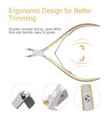 Golden Stainless Steel Cuticle Cutter Single Ended Cuticle Pusher