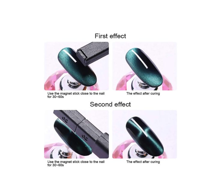 3 Different Types 3D Cat Eyes Nail Art Magnetic Pen Tools Set