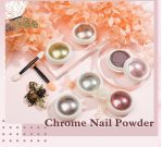 6 Colors Metalic Chrome Nail Powder Set