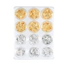 Nail Foils | Flakes For Nail Art Golden & Silver Flakes
