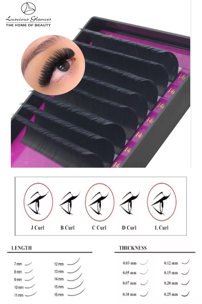 Luscious Glances Soft And Natural Eyelash Extensions Individual Lashes