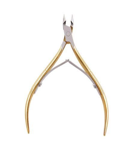 Golden Stainless Steel Cuticle Cutter Single Ended Cuticle Pusher