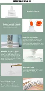transparent lash glue