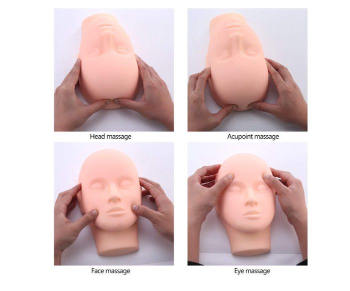 luscious glances EYELASH PRACTICE DUMMY MANNEQUIN HEAD