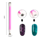 Nail Magnet Stick Cat Eye Magnet Tool Double-Headed Flower Design Nail Art