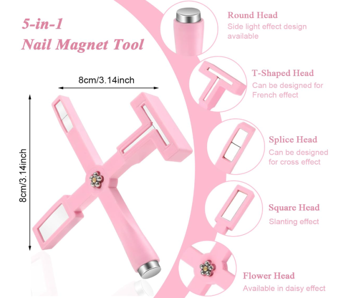 5 in 1 Magnet for Cat Eye Gel Nail Polish,