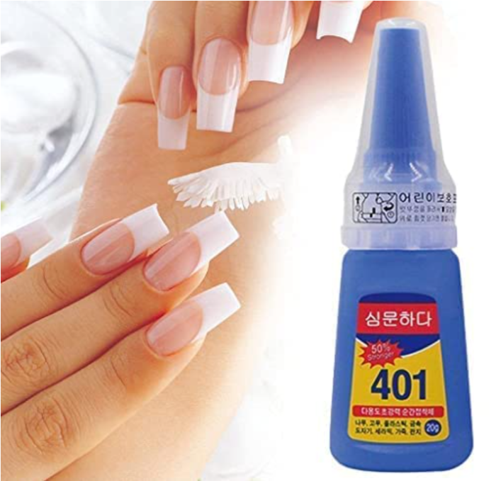 Nail Glue - Super Glue Stronger For Artificial Or Fake Nails,Nail Art 20g