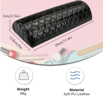 Hand Rest for Nails, PU Leather Nail Arm Rest Cushion Pillow