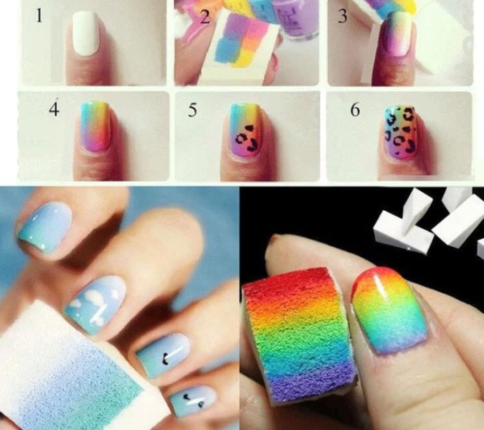 Gradient Nail Art Sponge Gradient Nails Soft Sponges