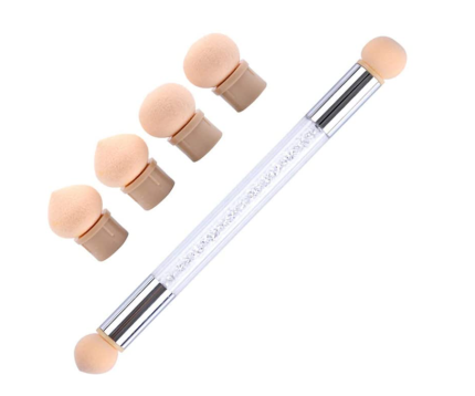 Nail Art Tool Pen Dual Head Nail Sponge