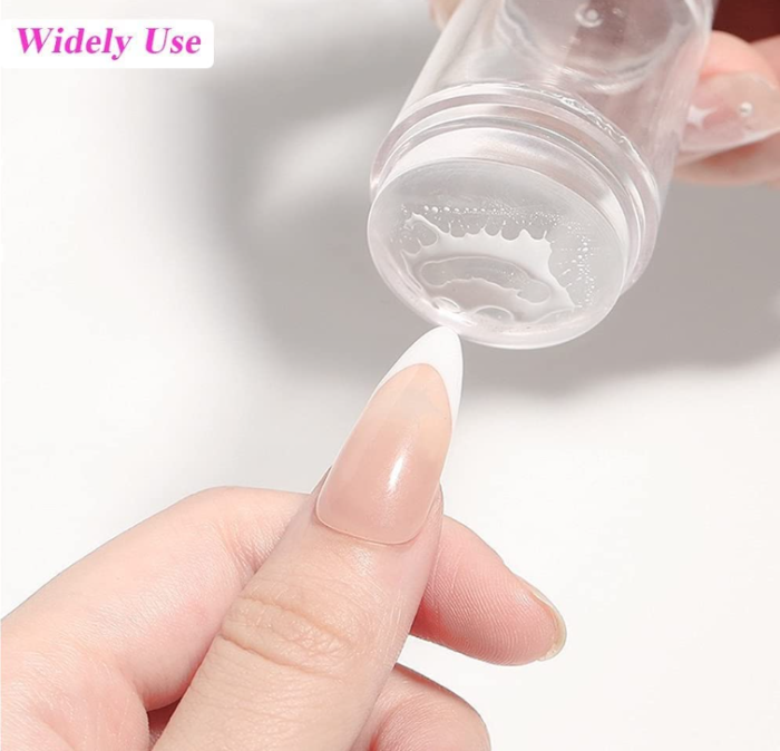 Nail Art Stamper, Clear Silicone Stamping Jelly