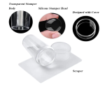 Nail Art Stamper, Clear Silicone Stamping Jelly
