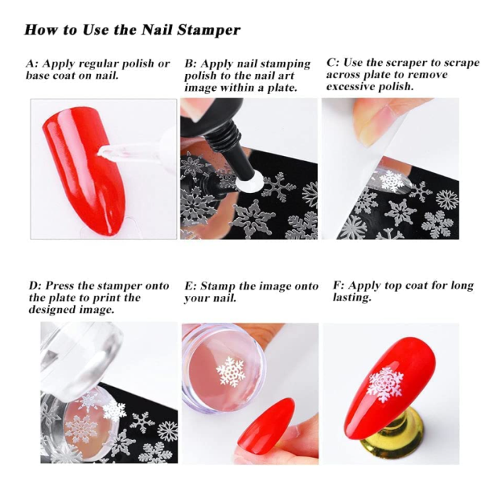 Nail Art Stamper, Clear Silicone Stamping Jelly