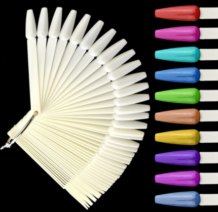 Nail Swatch Sticks with Ring