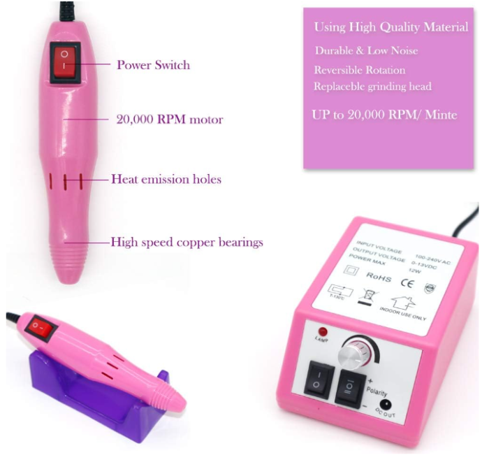 Professional Nail Drill Machine 20000 RPM,