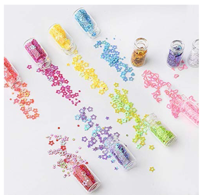 48 in 1 Set of 3D Nail Art Glitter