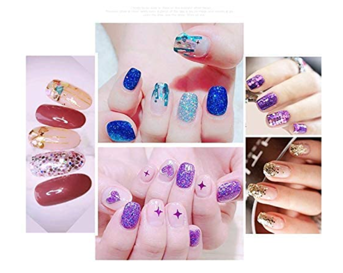 48 in 1 Set of 3D Nail Art Glitter