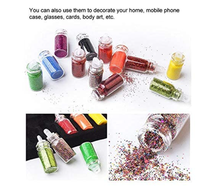 48 in 1 Set of 3D Nail Art Glitter