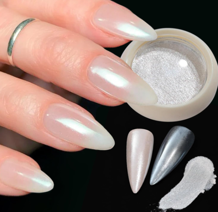 Magic White Pearl Chrome Nail Powder