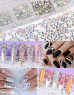 Grid Imitation Glass Crystal Manicure Art Grid Imitation Glass Crystal Manicure Art
