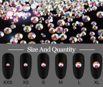 Nail Art Rhinestones Decorations Palette DIY Nail