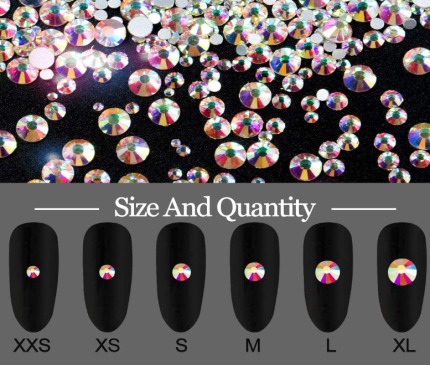 Nail Art Rhinestones Decorations Palette DIY Nail