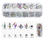 Nail Art Rhinestones Decorations Palette DIY Nail
