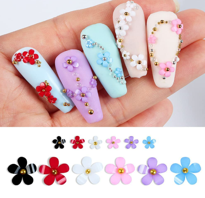 Flower Nail Art Charms Luxury 3D Supplies