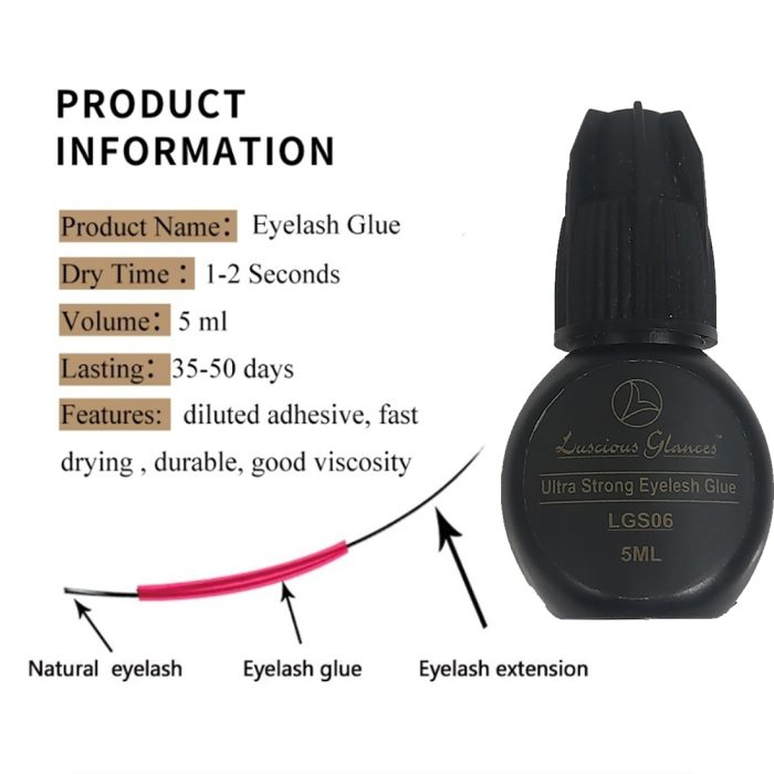 luscious glances Ultra Strong Eyelash Glue 5 ML