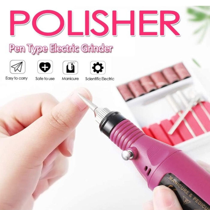 Mini Electric Grinder Drill Tool Nail Gel Polish Removing Drill Manicure Machine