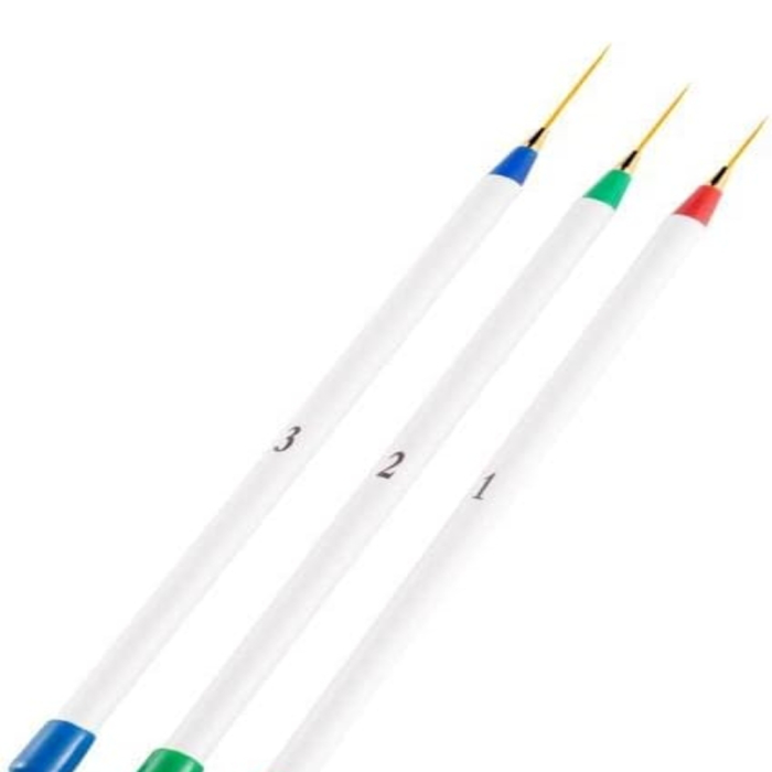Nail Art Liner Brushes, 3Pcs Painting Nail Art Brush Set