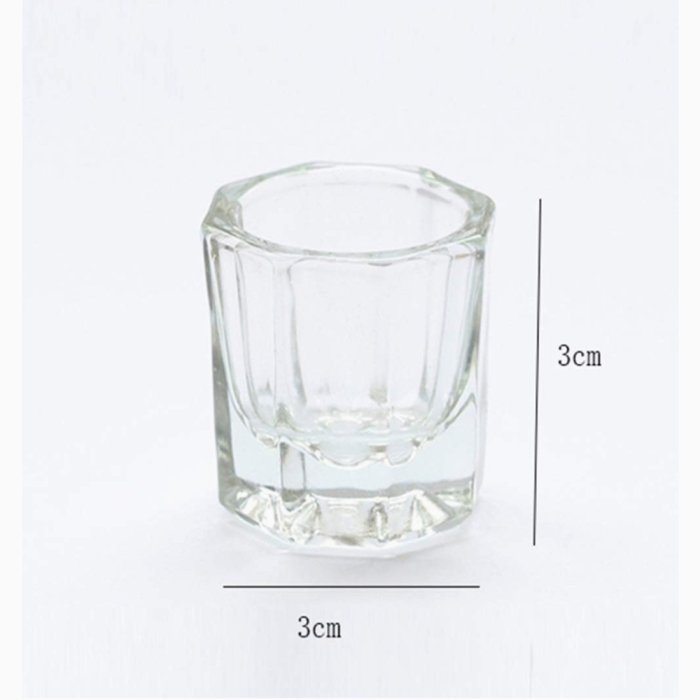 Nail Art Acrylic Liquid Powder Dappen Dish Glass Crystal Cup Glassware Tools
