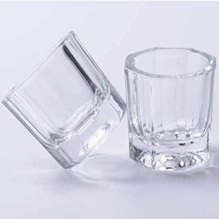 Nail Art Acrylic Liquid Powder Dappen Dish Glass Crystal Cup Glassware Tools