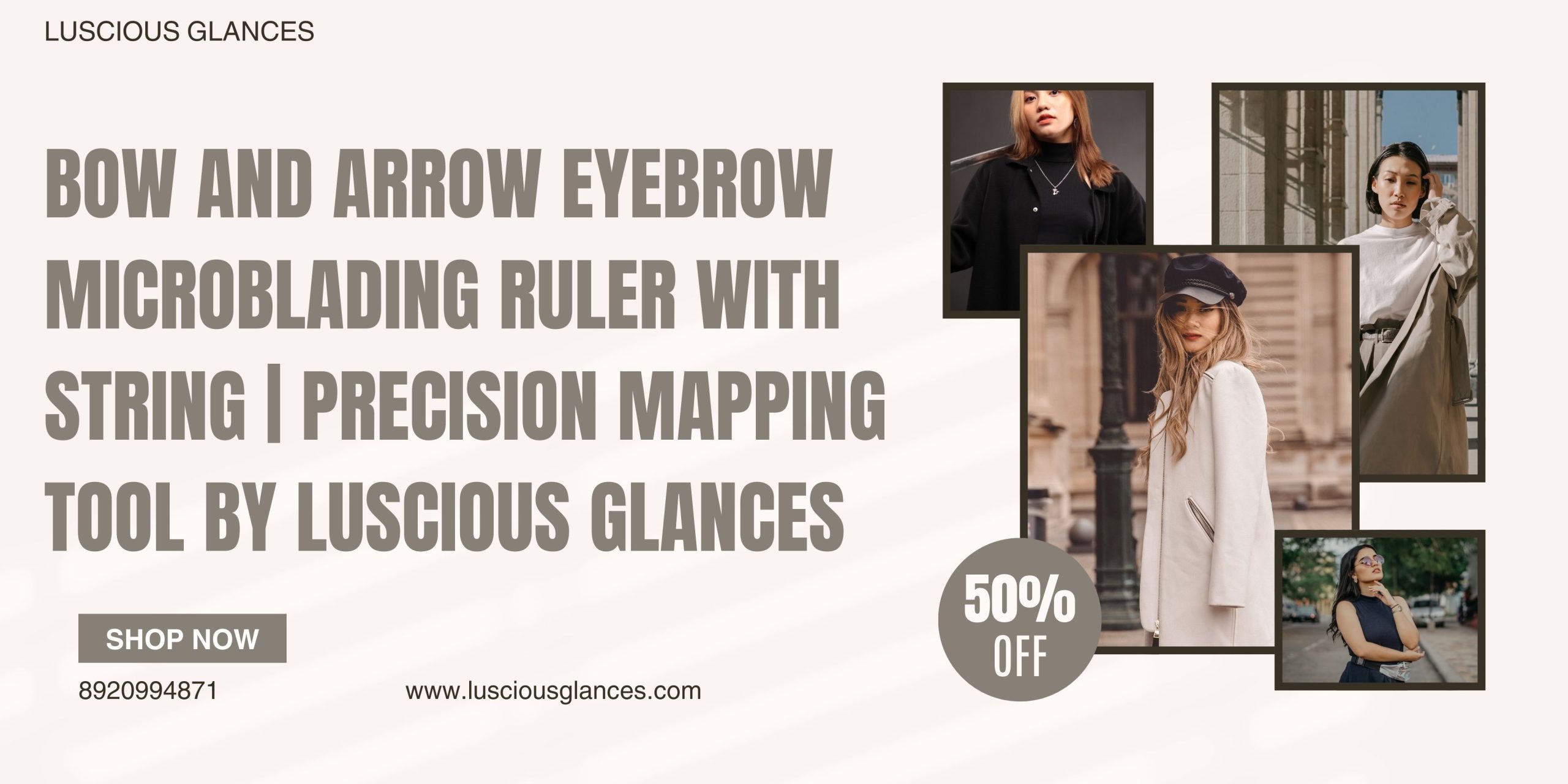 Eyebrow Microblading Line Mark Ruler