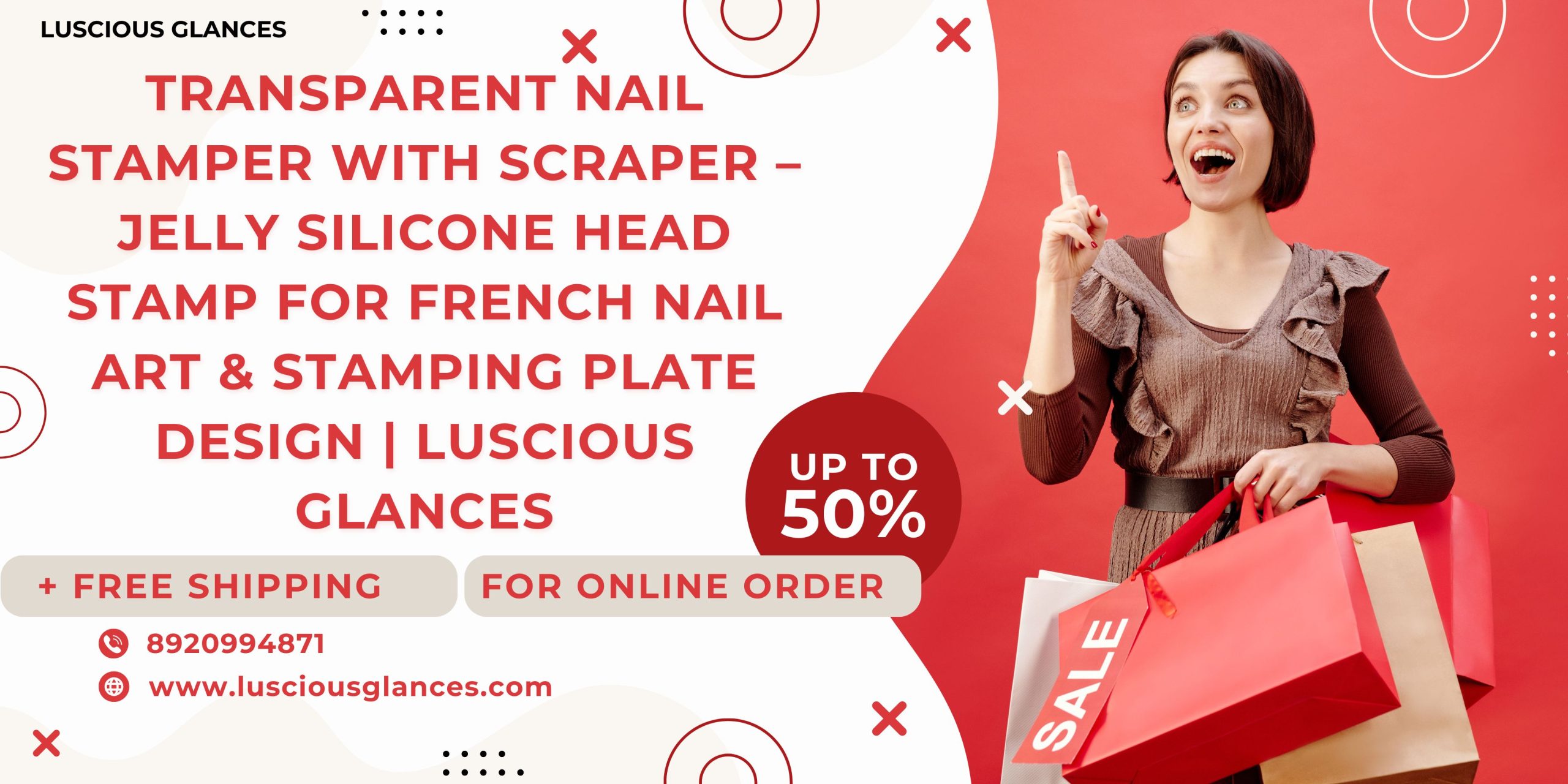 Clear Jelly Silicone Nail Stamper