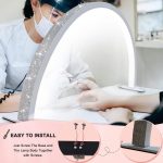 Luscious Glances Big Size Arc LED Table Lamp – Half Moon Ring Light UV Diamond Nail Art Lamp - Image 2